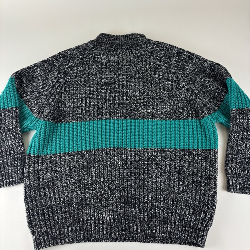 Stefano Women's Vintage‎ Sweater Medium Retro Multicolor Teal Sweater Knit - Picture 5 of 7